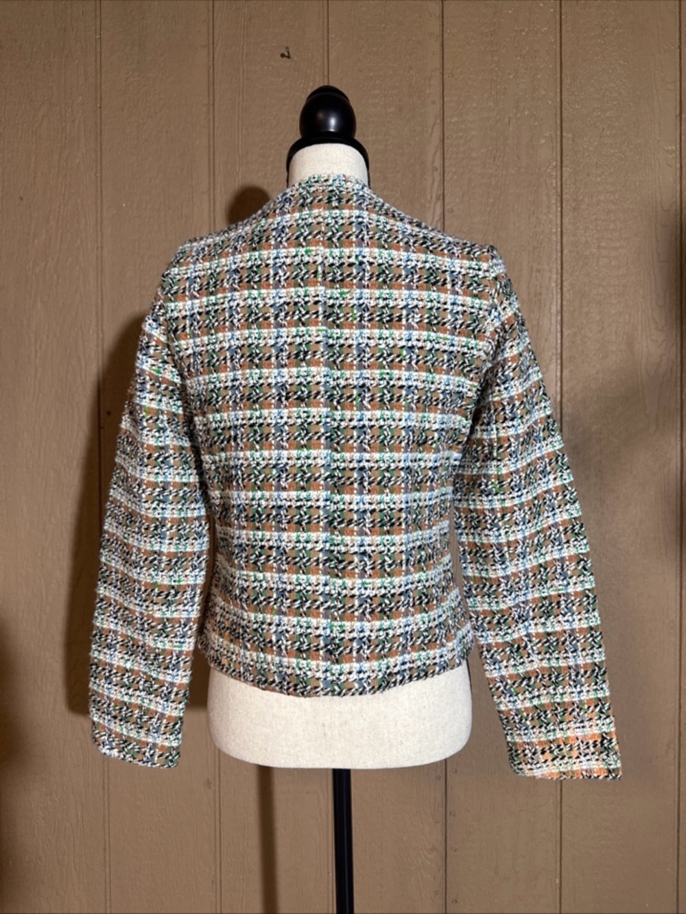 NWT—TRUTH by Republic Sz: 6 cropped tweed blazer in mixed colors - Picture 2 of 13